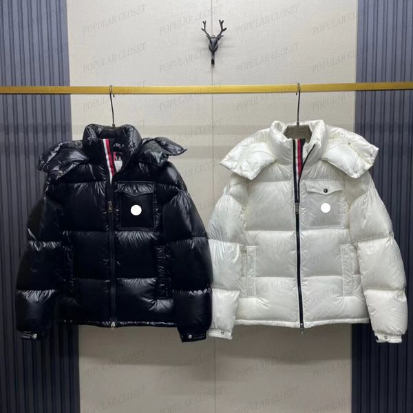 23WF Men Down Jacket Puffer Parka Coats Classic Color Webbing Double Zipper Hooded Windproof Outerwear Cold Protection Badge Amazing Quality, White1
23WF Men Down Jacket Puffer Parka Coats Classic Color Webbing Double Zipper Hooded Windproof Outerwear Cold Protection Badge Amazing Quality, White1