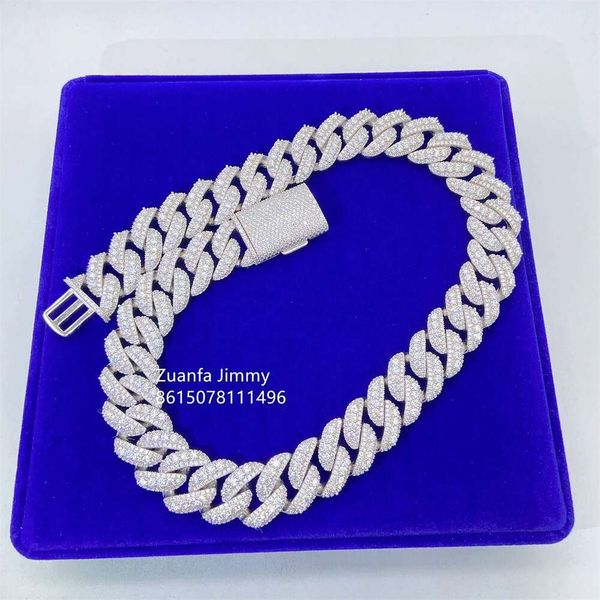 Sparkly Shining Jewelry Iced Out 20Mm 3 Row Sier Vvs1 Moissanite Cuban Link Necklace Men
Sparkly Shining Jewelry Iced Out 20Mm 3 Row Sier Vvs1 Moissanite Cuban Link Necklace Men