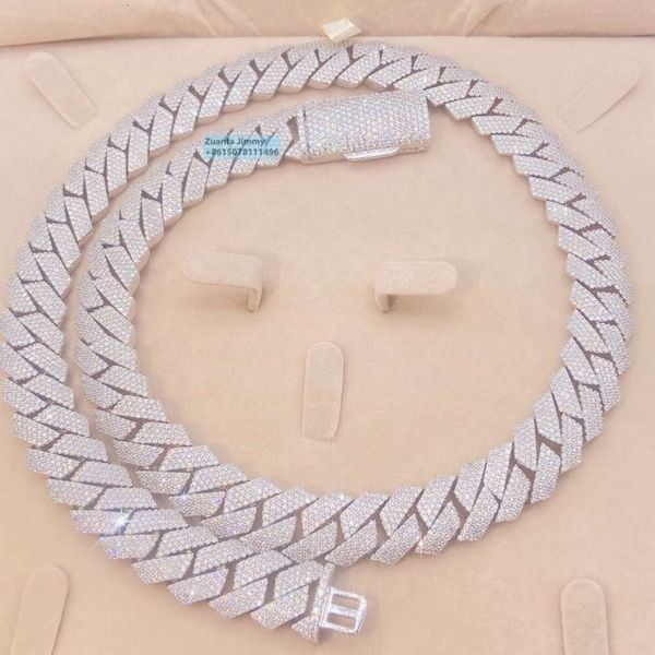 Sparkly Shining In Stock Iced Out 15Mm 4 Row Sier Vvs1 Moissanite Diamond Cuban Link Necklace Men
Sparkly Shining In Stock Iced Out 15Mm 4 Row Sier Vvs1 Moissanite Diamond Cuban Link Necklace Men