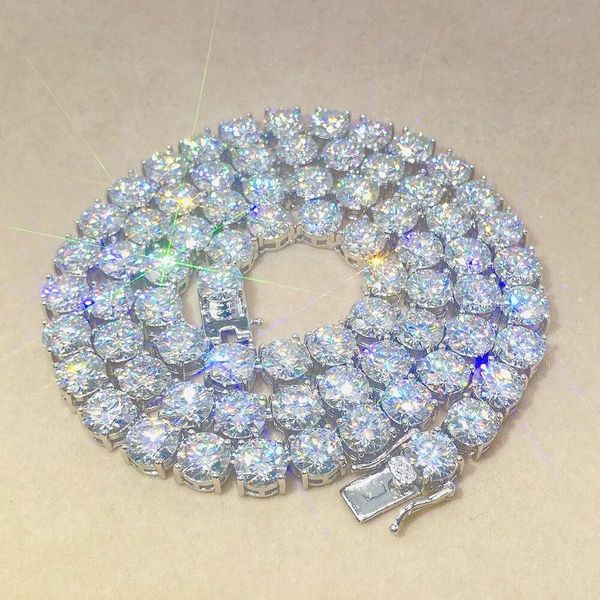 Pass Diamond Tester Jewelry Sterling Sier Gold Plated Tennis Necklace Bracelet 8Mm Moissanite Tennis Chain
Pass Diamond Tester Jewelry Sterling Sier Gold Plated Tennis Necklace Bracelet 8Mm Moissanite Tennis Chain