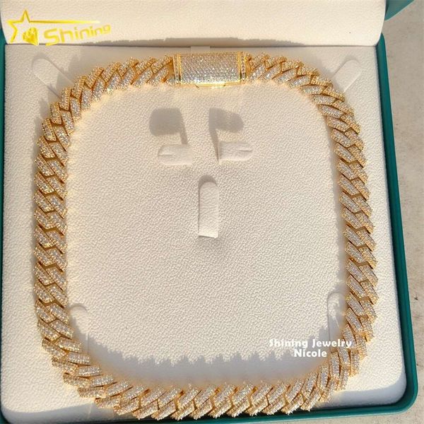 Hip Hop 15Mm Sterling Sier Miami Vvs Moissanite Cuban Link Necklace Iced Out Cuban Chain
Hip Hop 15Mm Sterling Sier Miami Vvs Moissanite Cuban Link Necklace Iced Out Cuban Chain
