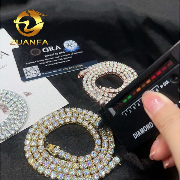 Zuanfa Jewelry 5Mm Hip Pop Chocker Chain Fashion Chain Sterling Sier Real Moissanite Tennis Chain For Man Women
Zuanfa Jewelry 5Mm Hip Pop Chocker Chain Fashion Chain Sterling Sier Real Moissanite Tennis Chain For Man Women