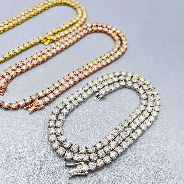 Hip Hop Iced Out D Color White Vvs Sterling Sier Moissanite Diamond Tennis Chain Necklace
Hip Hop Iced Out D Color White Vvs Sterling Sier Moissanite Diamond Tennis Chain Necklace