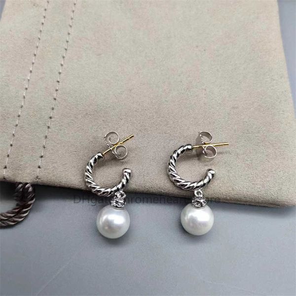 

fashion earrings designer shipping woman free earring luxury Pearl bijoux jewelry Pendant Earrings Luxury Jewelry High Quality Dy 925 Silver Needle Accessories AA