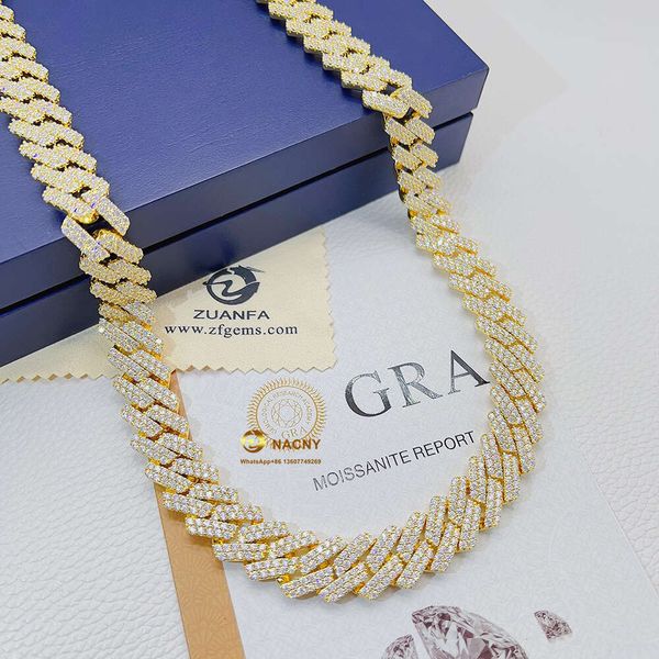 15Mm Iced Out Necklace Hip Hop Jewelry Moissanite Baguette Vvs Moissanite Diamond Sier Cuban Link Chain
15Mm Iced Out Necklace Hip Hop Jewelry Moissanite Baguette Vvs Moissanite Diamond Sier Cuban Link Chain