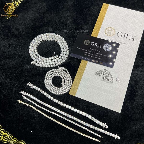 Zuanfu Wholesale Price in Stock 925 Sterling Silver Tennis Chain 2mm--6.5mm Vvs Moissanite Necklace for Fine Jewelry
Zuanfu Wholesale Price in Stock 925 Sterling Silver Tennis Chain 2mm--6.5mm Vvs Moissanite Necklace for Fine Jewelry