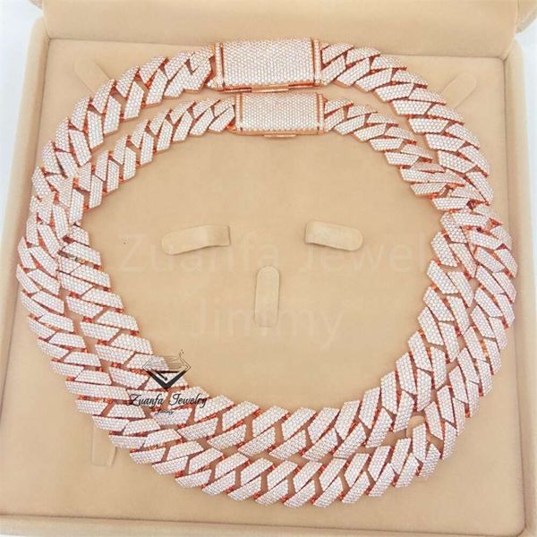 Popular Hot Selling Style 18Mm Width 4Row 18Mm Hand Setting Iced Out Vvs1 Moissanite Diamond Cuban Link
Popular Hot Selling Style 18Mm Width 4Row 18Mm Hand Setting Iced Out Vvs1 Moissanite Diamond Cuban Link