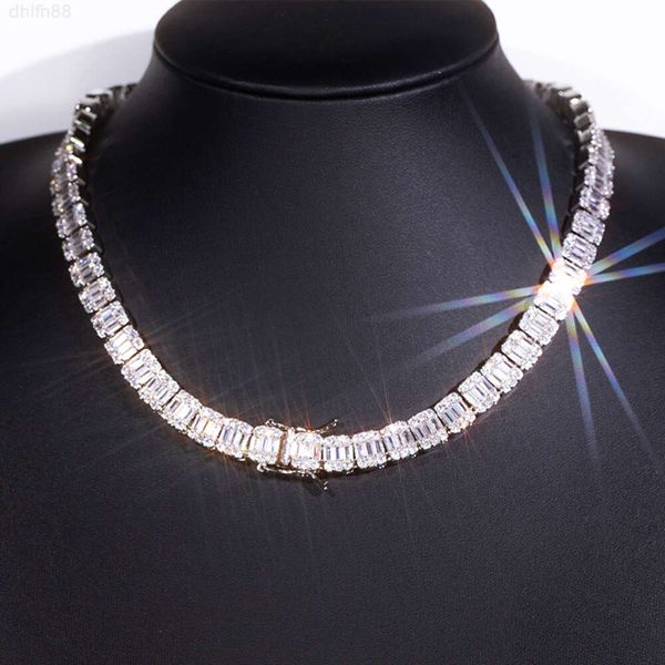 Gra Certificate Custom 9mm High Quality Romantic S925 Silver Baguette Moissanite Tennis Chain for Jewelry Necklace
Gra Certificate Custom 9mm High Quality Romantic S925 Silver Baguette Moissanite Tennis Chain for Jewelry Necklace
