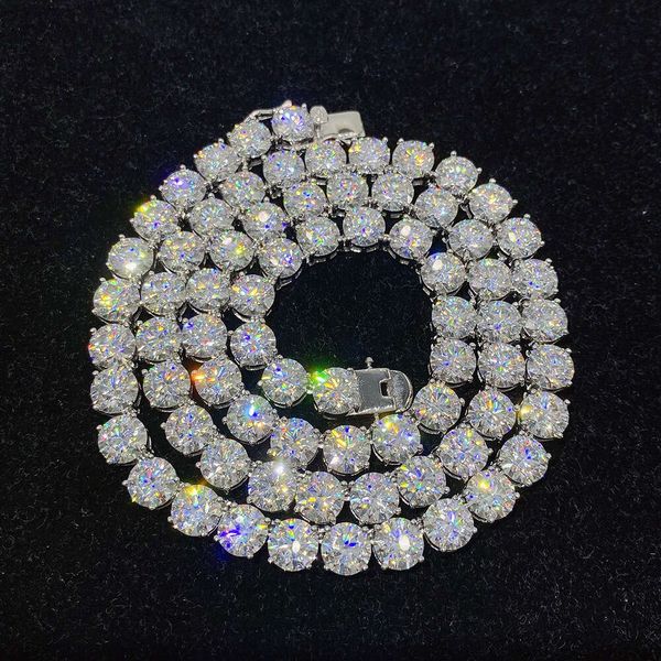 Pass Diamond Tester Luxury Jewelry 925 Sterling Silver Gold Plated Tennis Chain Necklace Bracelet 8mm Moissanite Tennis Chain
Pass Diamond Tester Luxury Jewelry 925 Sterling Silver Gold Plated Tennis Chain Necklace Bracelet 8mm Moissanite Tennis Chain