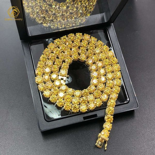 18k Gold Plated Tennis Bracelet 925 Silver 3mm 4mm 6.5mmtennis Necklace Golden Yellow Moissanite Tennis Chain
18k Gold Plated Tennis Bracelet 925 Silver 3mm 4mm 6.5mmtennis Necklace Golden Yellow Moissanite Tennis Chain