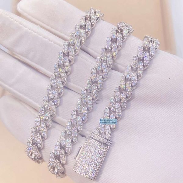 Wholesale Price Hio Hop Iced Out Jewelry 8Mm Width One Row Sterling Sier Vvs Moissanite Diamond Cuban Link Chain Necklace
Wholesale Price Hio Hop Iced Out Jewelry 8Mm Width One Row Sterling Sier Vvs Moissanite Diamond Cuban Link Chain Necklace