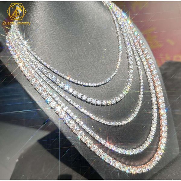 Real 2mm 3mm 4mm 5mm 6.5mm Moissanite Tennis Chain Necklace Vvs d Color Passes Diamond Tester Tennis Chain Moissanite Chain
Real 2mm 3mm 4mm 5mm 6.5mm Moissanite Tennis Chain Necklace Vvs d Color Passes Diamond Tester Tennis Chain Moissanite Chain