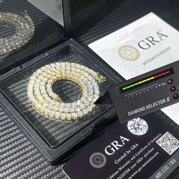 in Stock Fast Delivery Wholesale Vvs 3mm 4mm 5mm Moissanite Tennis Chain Iced Out Women Fine Jewelry Moissanite Tennis Necklace
in Stock Fast Delivery Wholesale Vvs 3mm 4mm 5mm Moissanite Tennis Chain Iced Out Women Fine Jewelry Moissanite Tennis Necklace