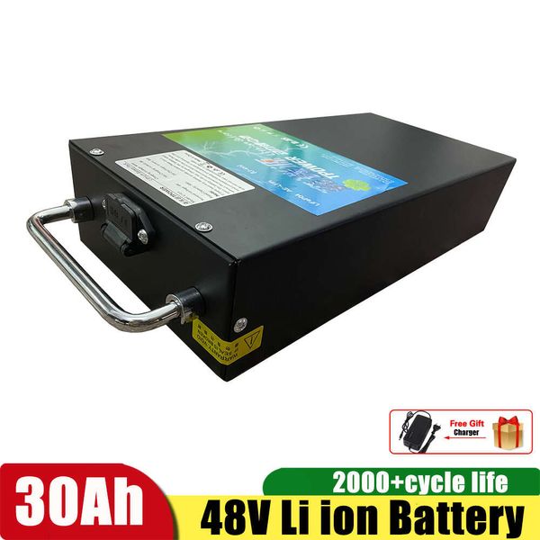 Image of 48V 20Ah 25Ah 30Ah 12Ah 15Ah 18Ah Lithium Ion Battery Li ion BMS for Harley Citycoco Scooter Bicycle +3A Charger