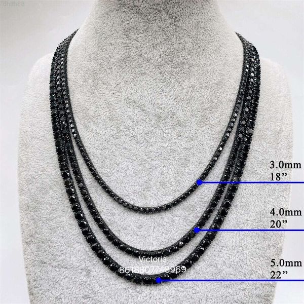 New Fashion Hip Hop Iced Out Men Necklace S925 Sterling Silver 3mm 4mm Black Colored Moissanite Tennis Chain
New Fashion Hip Hop Iced Out Men Necklace S925 Sterling Silver 3mm 4mm Black Colored Moissanite Tennis Chain