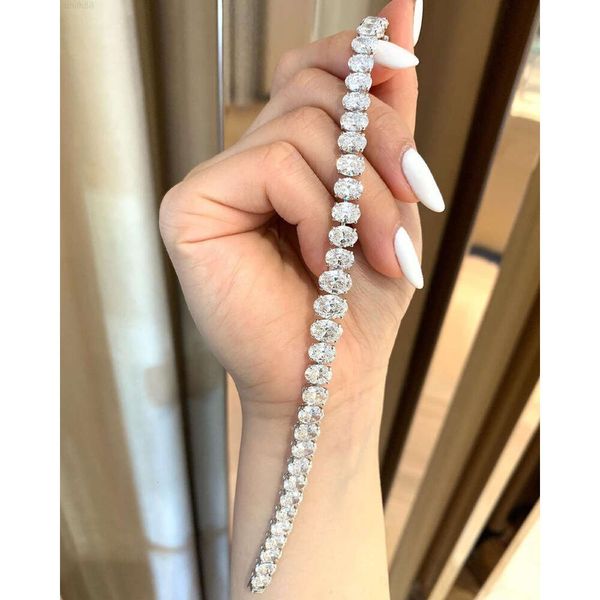 Super Sparkling Shining Fine Customized Jewelry S925 with Gold Plated Oval Shape Luxury Moissanite Tennis Chain
Super Sparkling Shining Fine Customized Jewelry S925 with Gold Plated Oval Shape Luxury Moissanite Tennis Chain