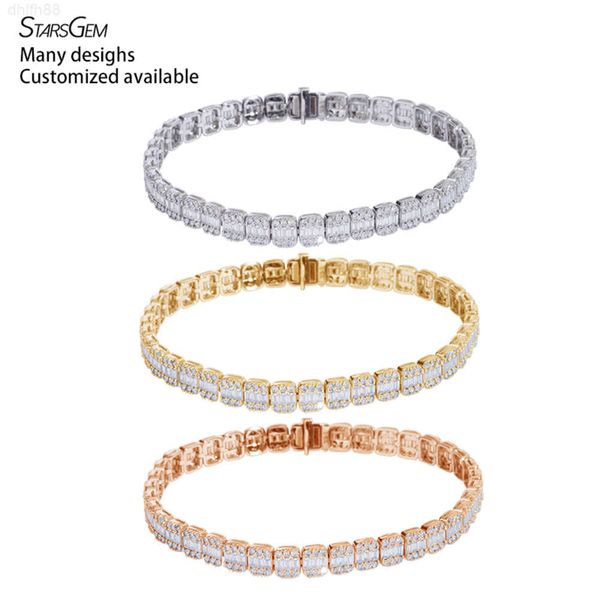 Starsgem Customized Tennis Bracelet S925 and Gold Round Brilliant Cut Fancy Moissanite Tennis Bracelet
Starsgem Customized Tennis Bracelet S925 and Gold Round Brilliant Cut Fancy Moissanite Tennis Bracelet