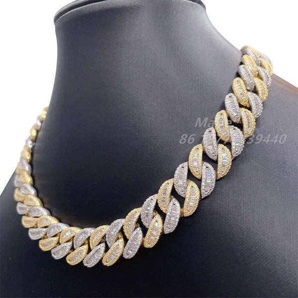 Iced Out Jewelry Hip Hop Style 15Mm S With Vvs Moissanite Diamond High Quality Pass Diamond Test Two Tone Cuban Link Chain
Iced Out Jewelry Hip Hop Style 15Mm S With Vvs Moissanite Diamond High Quality Pass Diamond Test Two Tone Cuban Link Chain