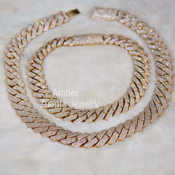 Custom 18Mm 20Mm Necklace Iced Out Jewelry Diamond Chains Hip Hop Chain Moissanite Cuban Link Chain
Custom 18Mm 20Mm Necklace Iced Out Jewelry Diamond Chains Hip Hop Chain Moissanite Cuban Link Chain
