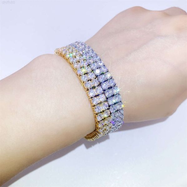 Iced Out Hot Selling Bling 2 Rows 3mm 4mm 5mm Vvs Moissanite Sterling Silver Men's Custom Bracelet Tennis Chain
Iced Out Hot Selling Bling 2 Rows 3mm 4mm 5mm Vvs Moissanite Sterling Silver Men's Custom Bracelet Tennis Chain