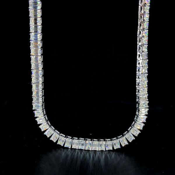 Vvs Moissanite Diamonds 925 Silver with 14kt Whitegold Plating Emerald Diamond 6mm Tennis Chain
Vvs Moissanite Diamonds 925 Silver with 14kt Whitegold Plating Emerald Diamond 6mm Tennis Chain