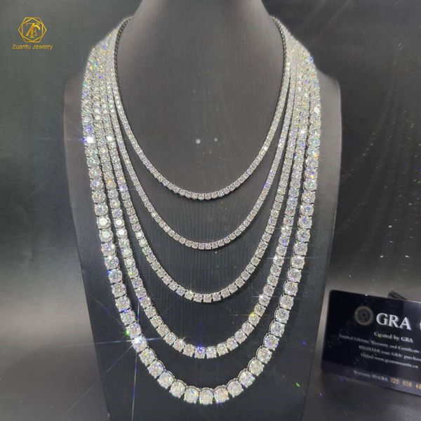 7 Days Fast Delivery Fine Jewelry 925 Sterling Silver Vvs Moissanite Diamond Classic Cluster Bling Tennis Chain Necklace
7 Days Fast Delivery Fine Jewelry 925 Sterling Silver Vvs Moissanite Diamond Classic Cluster Bling Tennis Chain Necklace