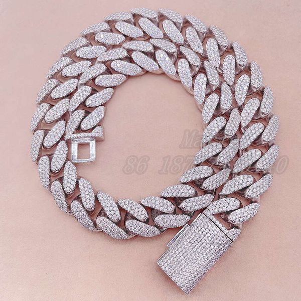 18Mm Width Sier Vvs Moissanite Custom Diamond Pendant Necklace Cuban Link For Men Icedout Hip Hop Cuban Jewelry
18Mm Width Sier Vvs Moissanite Custom Diamond Pendant Necklace Cuban Link For Men Icedout Hip Hop Cuban Jewelry