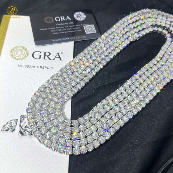 Factory Price Full Size Pass Diamond Tester Tennis Chain 925 Sterling Silver 2mm-6.5mm Vvs Moissanite Tennis Necklace Bracelet
Factory Price Full Size Pass Diamond Tester Tennis Chain 925 Sterling Silver 2mm-6.5mm Vvs Moissanite Tennis Necklace Bracelet