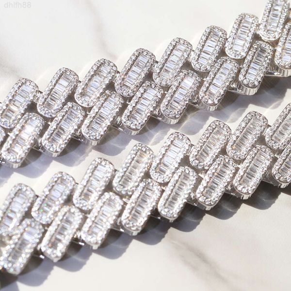Customization Miami 20mm Width S925 Plated 18k Gold Real Moissanite Fashion Baguette Necklace Cuban Link Chain
Customization Miami 20mm Width S925 Plated 18k Gold Real Moissanite Fashion Baguette Necklace Cuban Link Chain