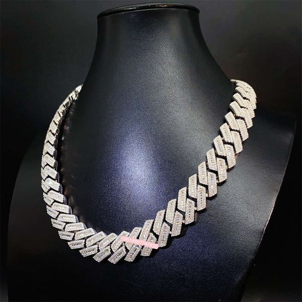 Fine Jewelry Hip Hop Baguette Diamond Men Necklace Sier Iced Out Fully Vvs Moissanite Cuban Link Chain
Fine Jewelry Hip Hop Baguette Diamond Men Necklace Sier Iced Out Fully Vvs Moissanite Cuban Link Chain