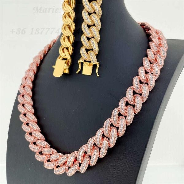 Bussdown S Moissanite Diamond Hip Hop Jewelry Icedout Cuban Link Chain 19Mm Baguette Cuban Chain
Bussdown S Moissanite Diamond Hip Hop Jewelry Icedout Cuban Link Chain 19Mm Baguette Cuban Chain