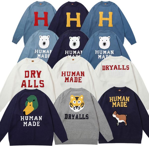 Men's Pullovers Men Women Printed Dog Green Duck Head Human Made Sweater Knit Sweater Winter Clothes Casual Oversized Sweaters
Men's Pullovers Men Women Printed Dog Green Duck Head Human Made Sweater Knit Sweater Winter Clothes Casual Oversized Sweaters