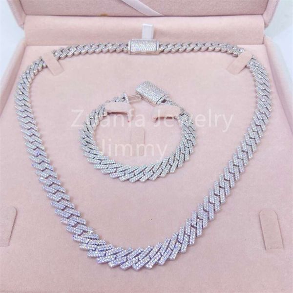 Sterling Sier Solid Sier Customized Unique Design 10Mm Two Row Vvs1 Moissanite Diamond Men Cuban Link Chain
Sterling Sier Solid Sier Customized Unique Design 10Mm Two Row Vvs1 Moissanite Diamond Men Cuban Link Chain