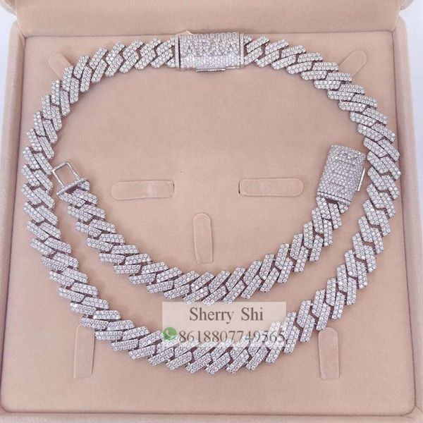 Fully Iced Pass Diamond Tester Solid Custom Lock 13Mm 2 Link Moissanite Cuban Necklace
Fully Iced Pass Diamond Tester Solid Custom Lock 13Mm 2 Link Moissanite Cuban Necklace