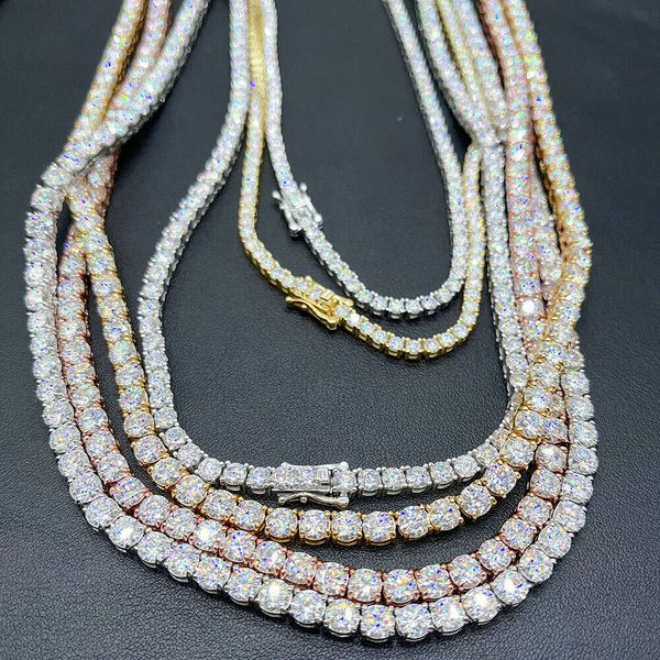 Hiphop Jewelry Pass Diamond Test 3mm--5mm Wide 925 Silver Gold Plated Moissanite Diamond Tennis Necklace/bracelet Chain
Hiphop Jewelry Pass Diamond Test 3mm--5mm Wide 925 Silver Gold Plated Moissanite Diamond Tennis Necklace/bracelet Chain