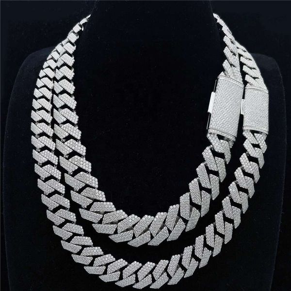 Fully Setting S Vvs Moissanite Diamond 18Mm Prong Iced Out Custom Cuban Link Chain Hip Hop Jewelry
Fully Setting S Vvs Moissanite Diamond 18Mm Prong Iced Out Custom Cuban Link Chain Hip Hop Jewelry