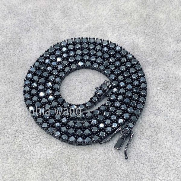 Fresh Item S925 Sterling Silver 3mm 18inch Iced Out Vvs Moissanite Black Diamond Tennis Chain
Fresh Item S925 Sterling Silver 3mm 18inch Iced Out Vvs Moissanite Black Diamond Tennis Chain