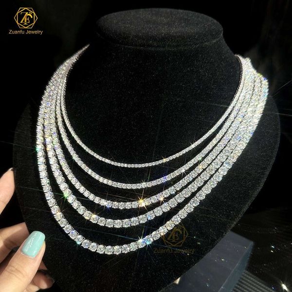 Ready to Ship 2mm 3mm 4mm 5mm 6.5mm Moissanite Tennis Chain Wholesale S925 Women Tennis Bracelet Necklace Link
Ready to Ship 2mm 3mm 4mm 5mm 6.5mm Moissanite Tennis Chain Wholesale S925 Women Tennis Bracelet Necklace Link