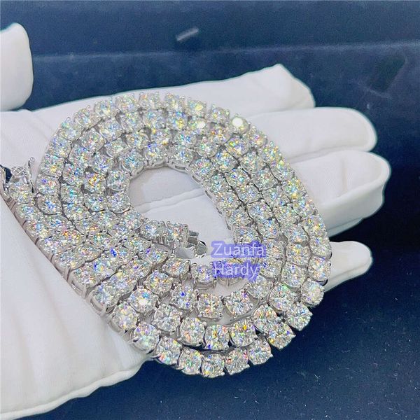 Wholesale Gra Certified 5mm 16" 18" 20" 22" 24" 26" 28" Sterling Silver Vvs Moissanite Tennis Chain 925 
Wholesale Gra Certified 5mm 16" 18" 20" 22" 24" 26" 28" Sterling Silver Vvs Moissanite Tennis Chain 925