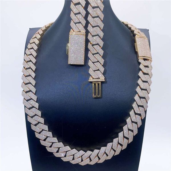Gra Certificate Sier Jewelry 18Mm 4 Tones Vvs Moissanite Diamond S Gold Plated Cuban Chain Necklace
Gra Certificate Sier Jewelry 18Mm 4 Tones Vvs Moissanite Diamond S Gold Plated Cuban Chain Necklace