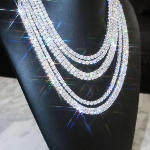 Pass Diamond Test 2mm 3mm 4mm 5mm 6.5mm Moissanite Bling Fine Jewelry 925 Silver Gold Plated Tennis Necklace/bracelet Chain
Pass Diamond Test 2mm 3mm 4mm 5mm 6.5mm Moissanite Bling Fine Jewelry 925 Silver Gold Plated Tennis Necklace/bracelet Chain