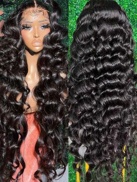 Loose Brazilian Deep Wave Wigs 13x4 Transparent Lace Front Human Hair Wigs Pre Plucked Deep Curly Lace Front Wigs Synthetic for Women, Wig cap
Loose Brazilian Deep Wave Wigs 13x4 Transparent Lace Front Human Hair Wigs Pre Plucked Deep Curly Lace Front Wigs Synthetic for Women, Wig cap