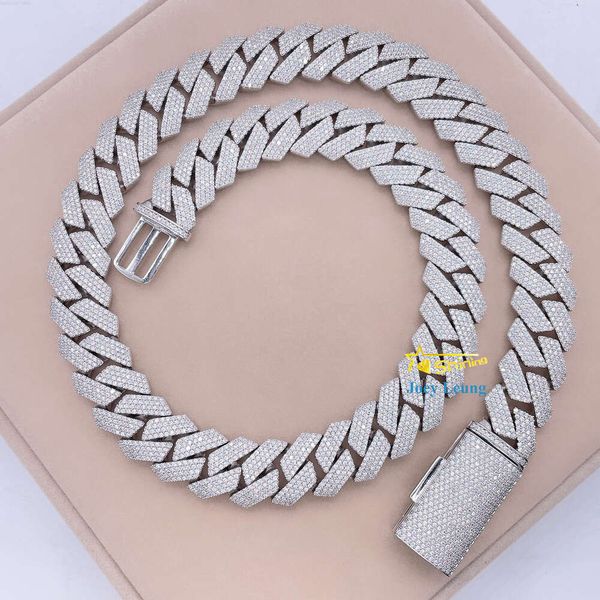 Hip Hop Jewelry 15mm 18mm 20mm 4 Rows Prong Cuban Link Chain Necklace Iced Out Moissanite Diamond Cuban Chain
Hip Hop Jewelry 15mm 18mm 20mm 4 Rows Prong Cuban Link Chain Necklace Iced Out Moissanite Diamond Cuban Chain