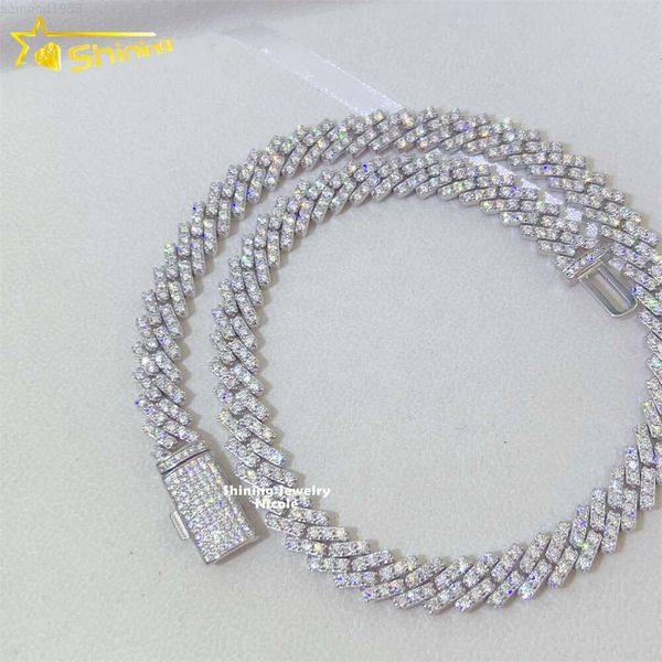 Fine Jewelry Necklace Hip Hop Diamond Chain Iced Out 925 Silver 10mm Moissanite Cuban Link Chain
Fine Jewelry Necklace Hip Hop Diamond Chain Iced Out 925 Silver 10mm Moissanite Cuban Link Chain