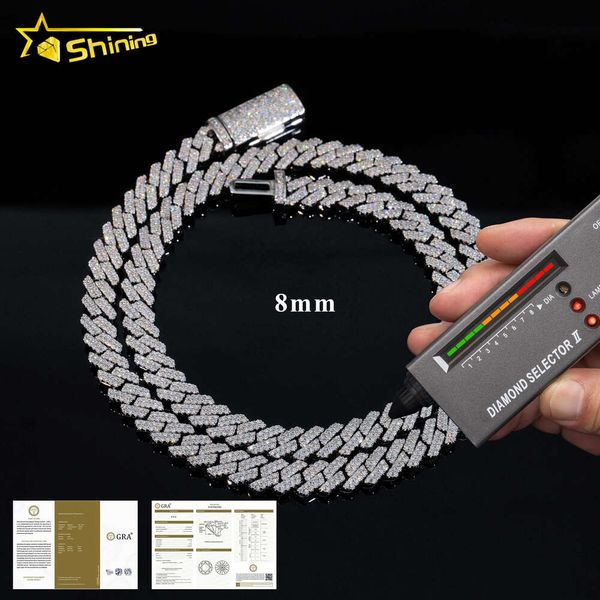 Ready to Ship S925 Silver 8mm 2rows Dropshipping Micro Vvs Moissanite/lab Gold Plated Necklace Bracelet Cuban Link Chain
Ready to Ship S925 Silver 8mm 2rows Dropshipping Micro Vvs Moissanite/lab Gold Plated Necklace Bracelet Cuban Link Chain