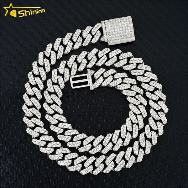 Men's Jewelry Wholesale 13mm Iced Out Moissanite Cuban Link Chain S925 Sterling Gold Plated Cuban Link Bracelets for Men
Men's Jewelry Wholesale 13mm Iced Out Moissanite Cuban Link Chain S925 Sterling Gold Plated Cuban Link Bracelets for Men