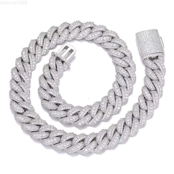 Heavy Handmade Cuban Necklace Wide 19mm Pure S925 with Gra Moissanite Iced Out Cuban Link Chain with Free Customization
Heavy Handmade Cuban Necklace Wide 19mm Pure S925 with Gra Moissanite Iced Out Cuban Link Chain with Free Customization