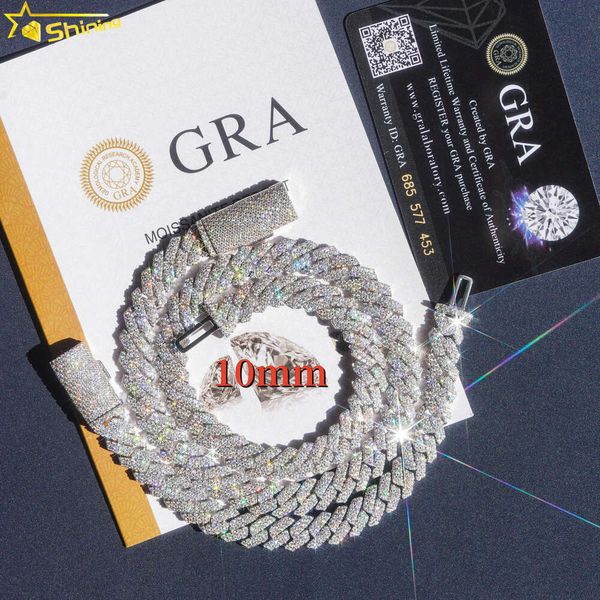 Hot Selling Drop Shipping 10mm 925 Sterling Silver Hip Hop Necklace Iced Out Diamond Moissanite Cuban Link Chain
Hot Selling Drop Shipping 10mm 925 Sterling Silver Hip Hop Necklace Iced Out Diamond Moissanite Cuban Link Chain