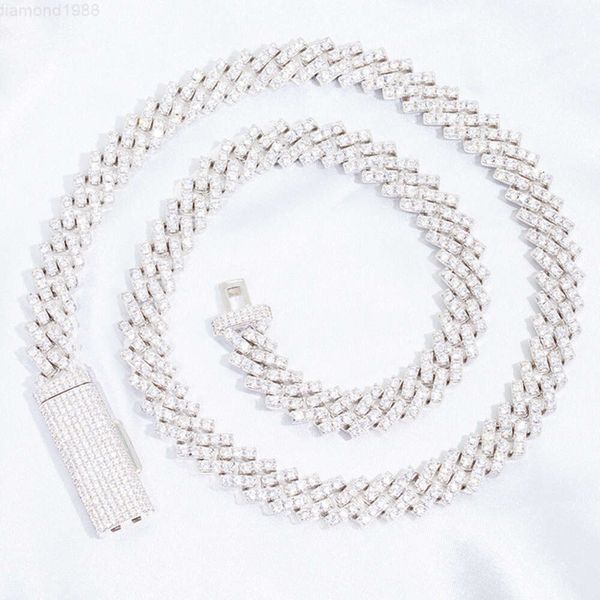 Custom Jewelry 10mm Single Row Pass the Diamond Test Moissanite Diamond 925 Sterling Silver Hip Hop Cuban Chain for Man 
Custom Jewelry 10mm Single Row Pass the Diamond Test Moissanite Diamond 925 Sterling Silver Hip Hop Cuban Chain for Man