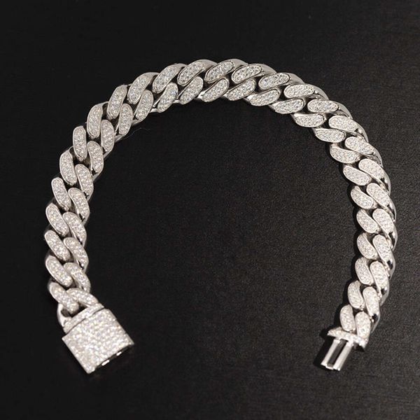 Hot Sale 12mm Wide 2rows Sterling Silver 925 Vvs d Color Moissanite Cuban Chain Link Bracelet Necklace
Hot Sale 12mm Wide 2rows Sterling Silver 925 Vvs d Color Moissanite Cuban Chain Link Bracelet Necklace